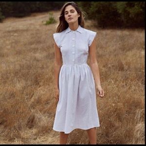 Christy Dawn Piper Purple Searsucker Dress